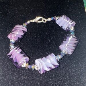 Purple Beaded Bracelet